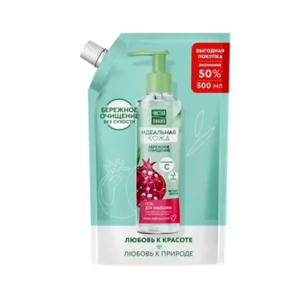 Чистая Линия гель для умывания Идеальная кожа 500мл - image 1