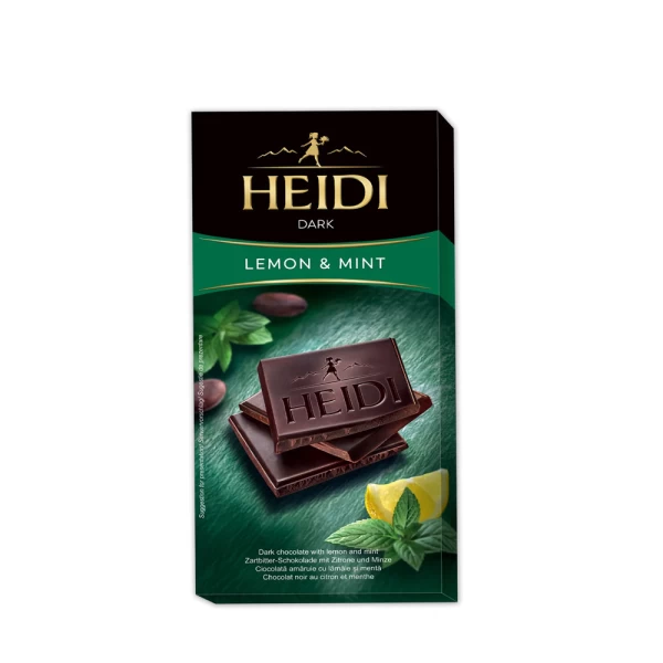 Heidi Dark Mint and Lemon Dark Chocolate 80g - image 1