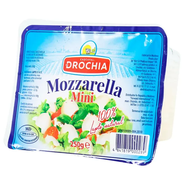 Cascaval De Drochia Mozzarella in saramura 250g (bilute) - image 1