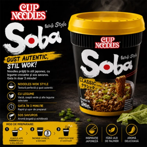 Soba Cup Taietei Instant Classic 90 g Wok - image 2