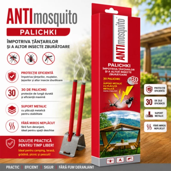 ANTI mosquito Betisoare antitintari cu suport 30buc - image 2