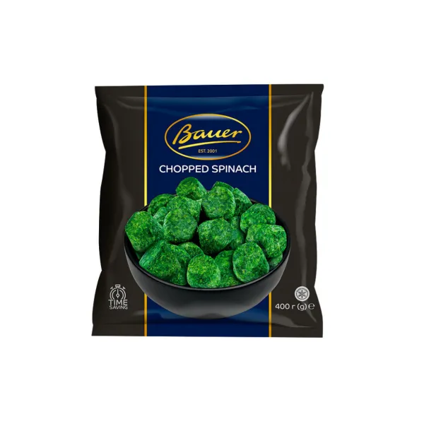 Шпинат измельченный быстрозамороженный Bauer м/у 400г - image 1