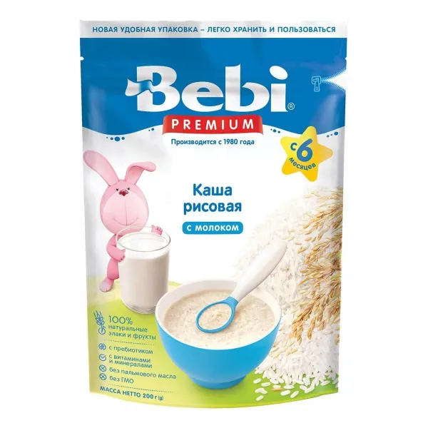 Bebi Premium каша кукурузная мол 200г (5+) - image 1