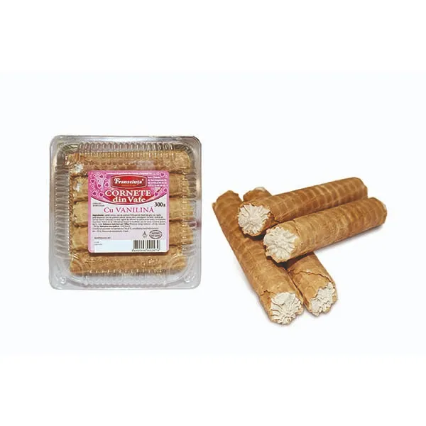 Franzeluta Cornete din Vafe cu Vanilie 300g - image 1