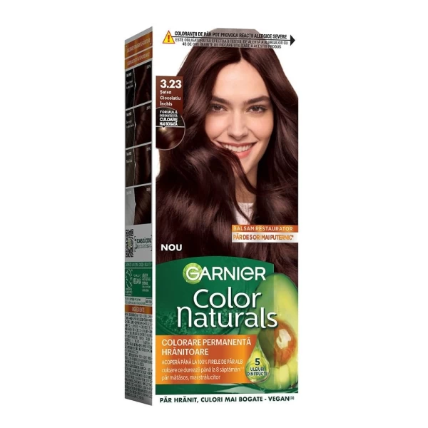 Garnier Color Naturals Vopsea de par 3.23 Saten Ciocolatiu Inchis - image 1