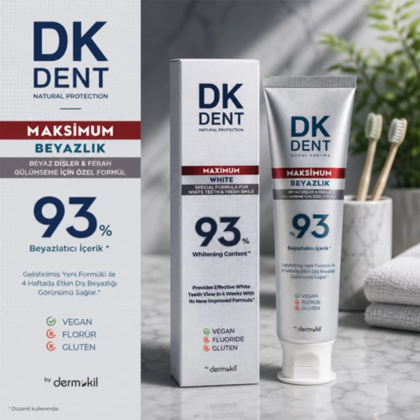 Dk Dent Pasta de dinti 93% Maximum White 75ml - image 3