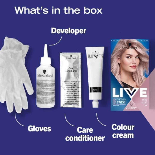 Live Color Vopsea de par Cool Lilac 104 - image 2