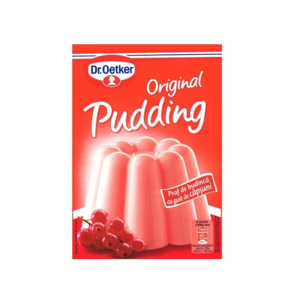 Dr. Oetker Original Pudding praf de budinca cu gust de capsuni, 40g - image 1