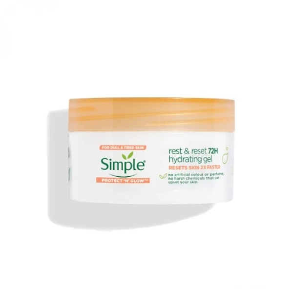 Simple восстанавляющий и увлажнение гель для уставшей коже Protect&Glow 50мл - image 2