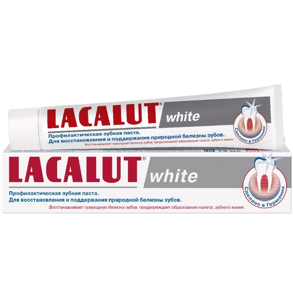 Lacalut Pasta de dinti 75ml White - image 1