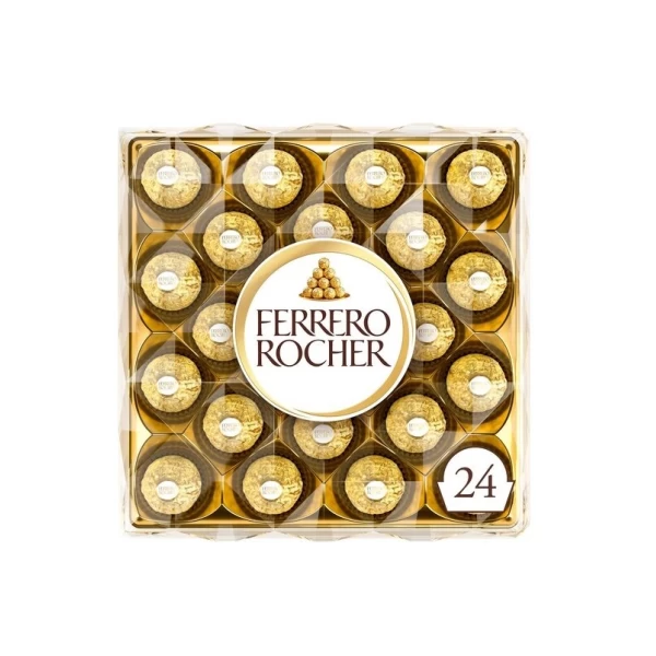 Шоколадные конфеты Ferrero Rocher, пралине, 24 штуки, 300 г - image 1