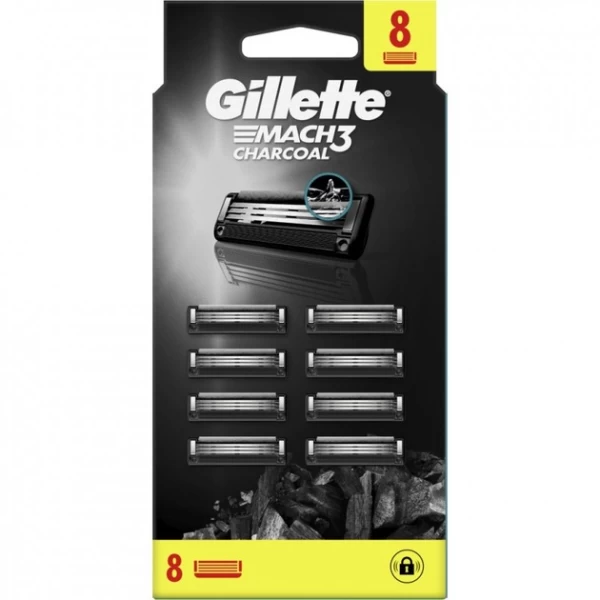 Запасные части для бритвы Gillette Mach3 Charcoal, 8 шт. - image 1