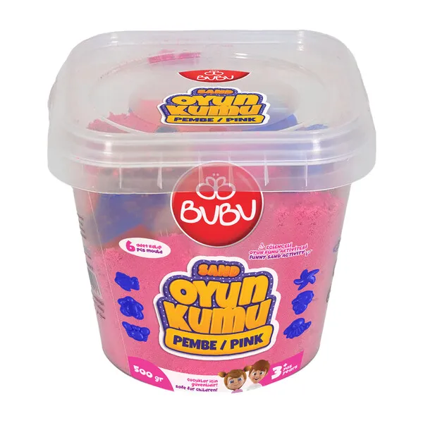 Nisip kinetic roz, 500 g - image 1