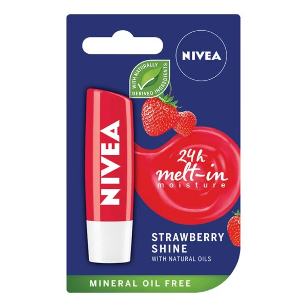 Nivea Balsam de buze Strawberry Shine 4.8 g - image 1