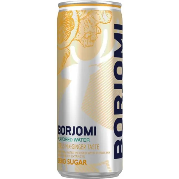 Borjomi Apa cu gust de mix de citrice si ghimbir 0,33l - image 2