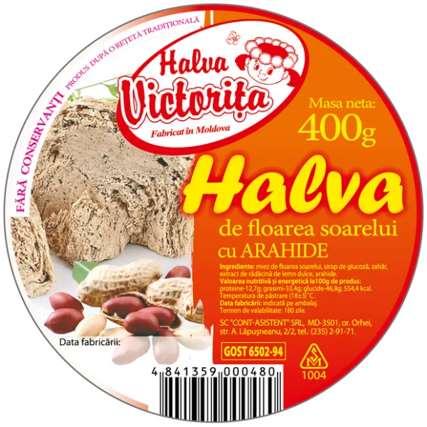 Victorita Halva de Floarea soarelui cu arahide 400 g - image 1