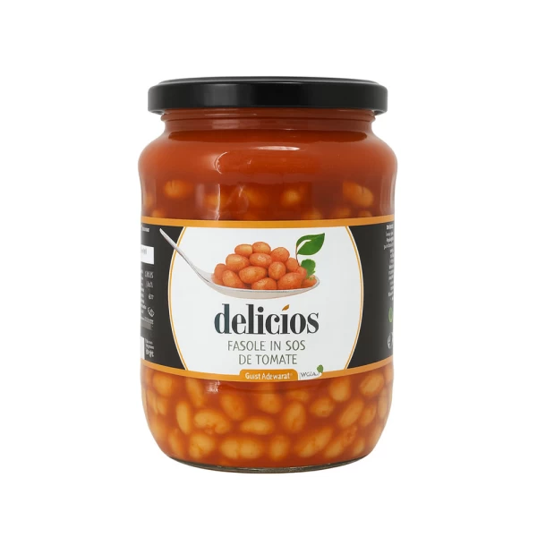 Delicios Conservatie Fasole in sos de tomate 720 ml - image 1