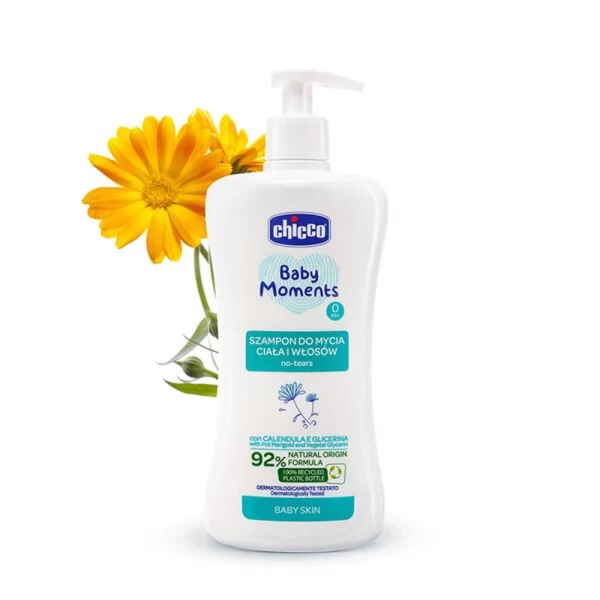 Гель для душа и шампунь Chicco Baby Moments, 200 мл - image 2