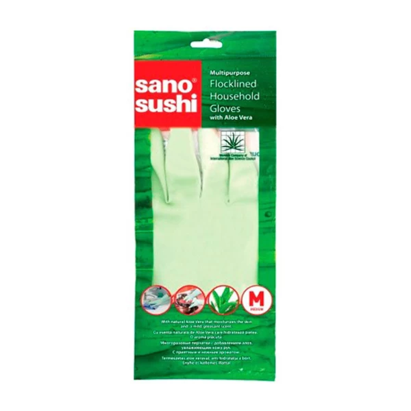 Sano Manusi de cauciuc cu aloe vera, marimea M - image 1