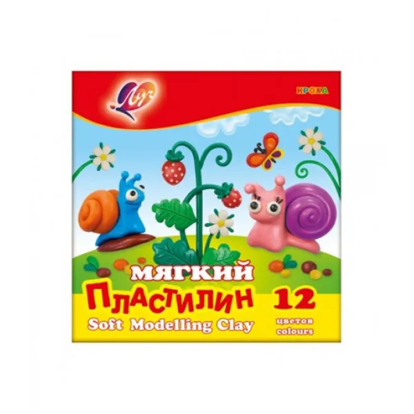 Пластилин Кроха мягкий 12цветов - image 1