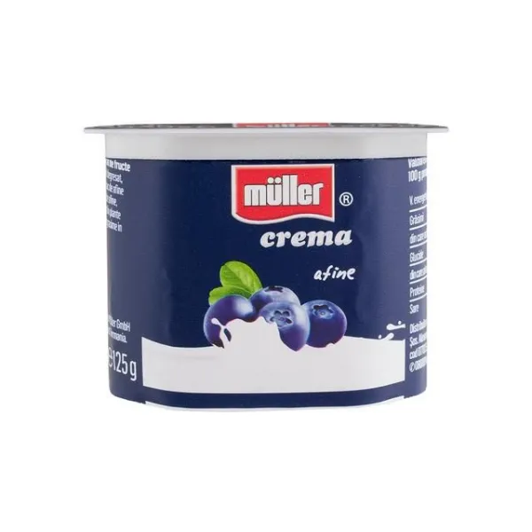 Muller Йогуртовый с черничным пюре 125г - image 1