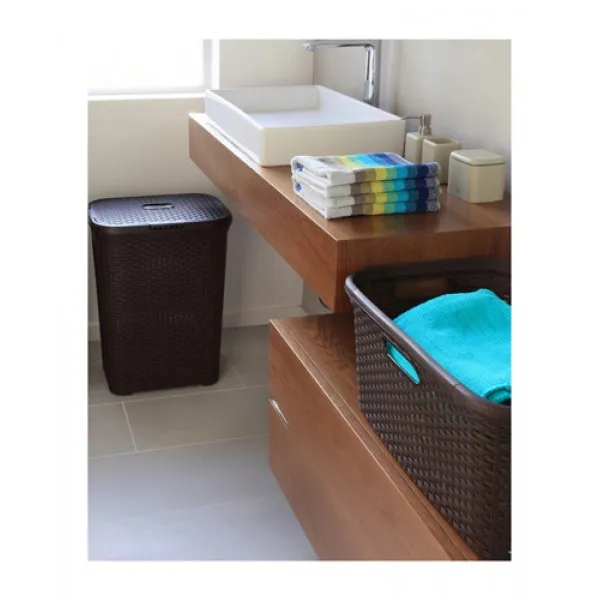 Cos pentru rufe NATURAL STYLE 40 L Maro - image 3