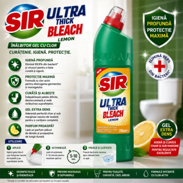 SIR Inalbitor concentrat prospețime de lămâie 750 ml - image 2