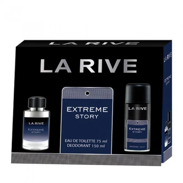 Set La Rive Men Extreme Story (apa de toaleta 75ml+deo 150cm3) - image 1