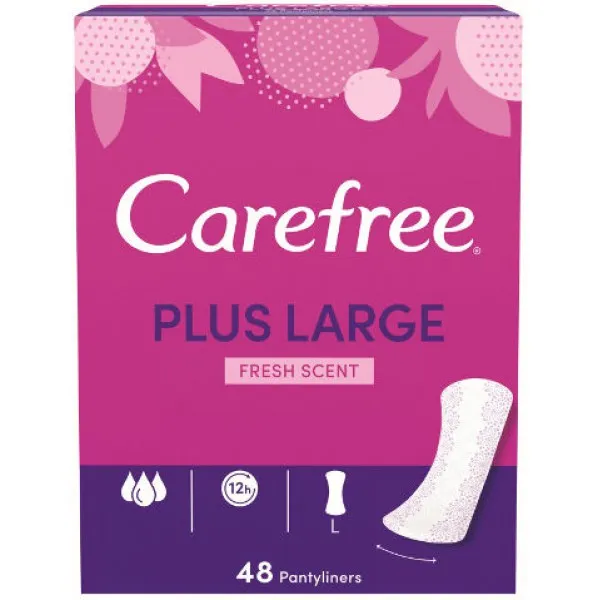 Carefree Absorbante Large Plus Fresh 48 buc - image 1