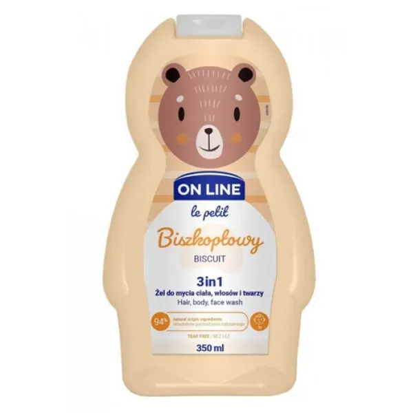 On Line Kids Sampon-gel 350ml 3in1 Biscuit - image 1