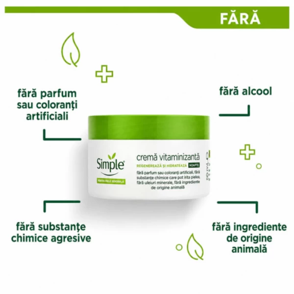 Simple Crema de noapte pentru fata Vitamine 50ml - image 3