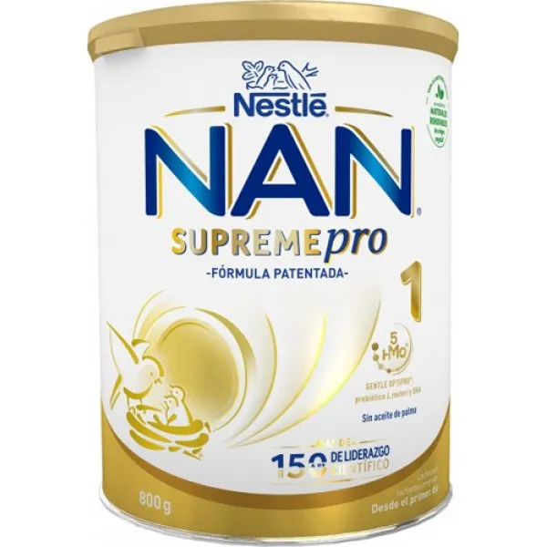 NAN SupremePro 1 с 6 олигосахаридами и двойным пробиотиком для питания детей от рождения 800 г - image 1