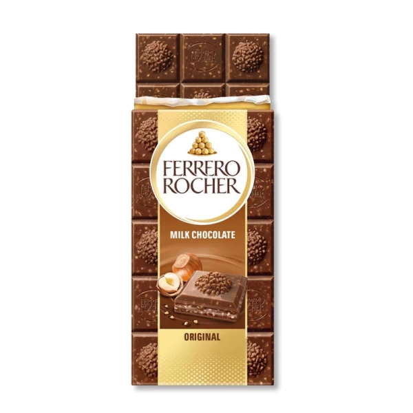 Ferrero Rocher Ciocolata lapte cu nuci 90g - image 2