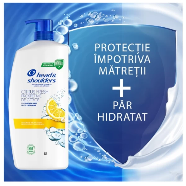 Head & Shoulders Sampon 800 ml cu pompa 2-in-1 Citrus Fresh - image 2