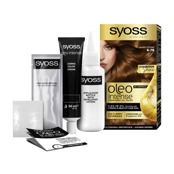 Краска для волос Syoss Oleo Intense 6-76 Мерцающий медный - image 2