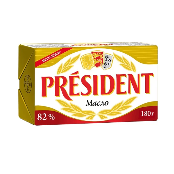 Unt de vaca President 82%, 180g - image 1