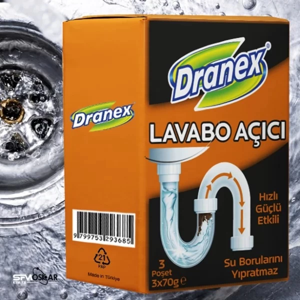 Dranex очиститель для канализации 3x70 гр (картон) - image 2