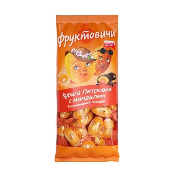 Fruit Story Абрикосы с миндалем в шоколаде 500г - image 1