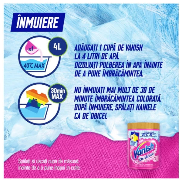 Vanish Oxi Action Порошок для выведения пятен 960 гр - image 5