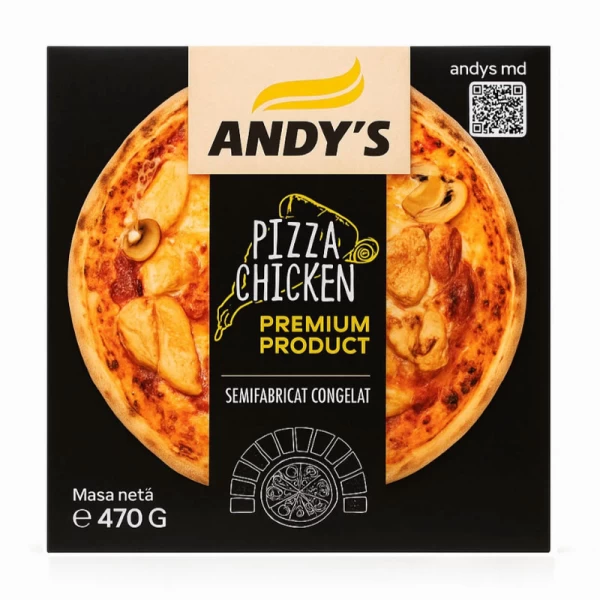 Andys Pizza Chicken замороженная 470г - image 1