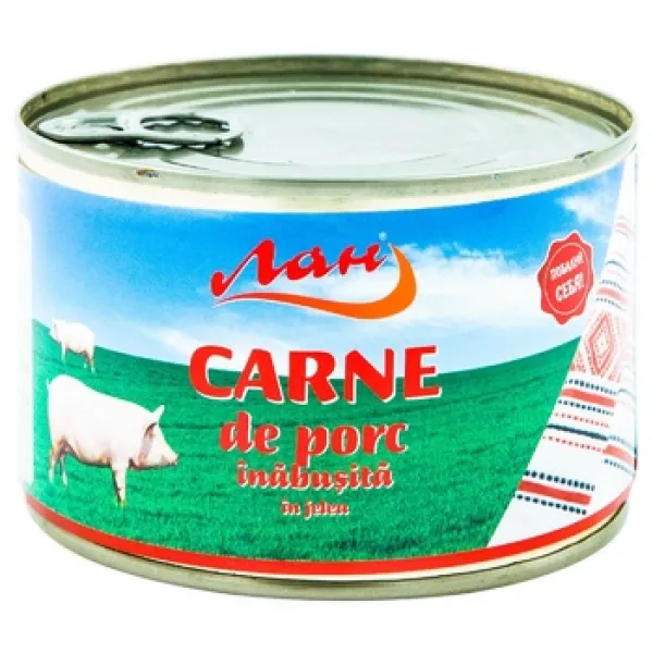 *Conserve LAN din carne de pork inabusita 385g jeleu - image 1