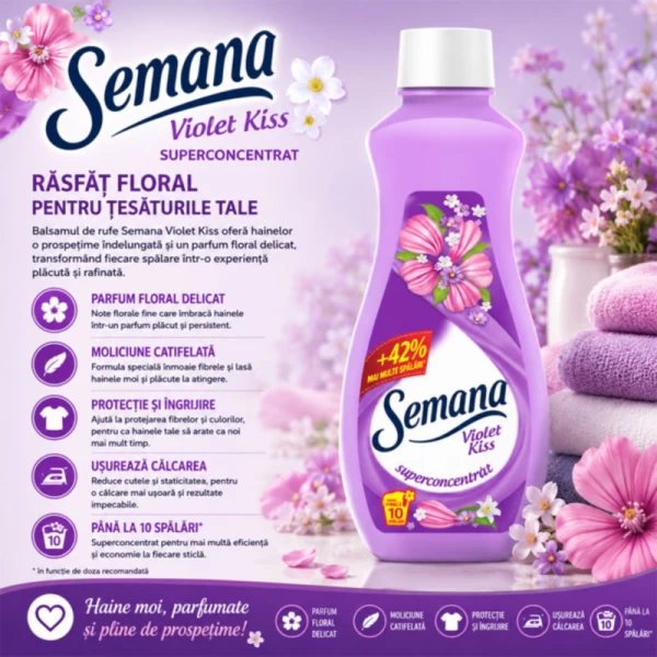 Кондиционер для белья Semana Extra Fresh Violet 250 мл - image 2