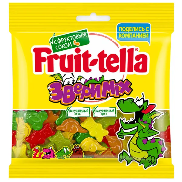 Marmelada Fruit-tella Zoo Mix 70g - image 1