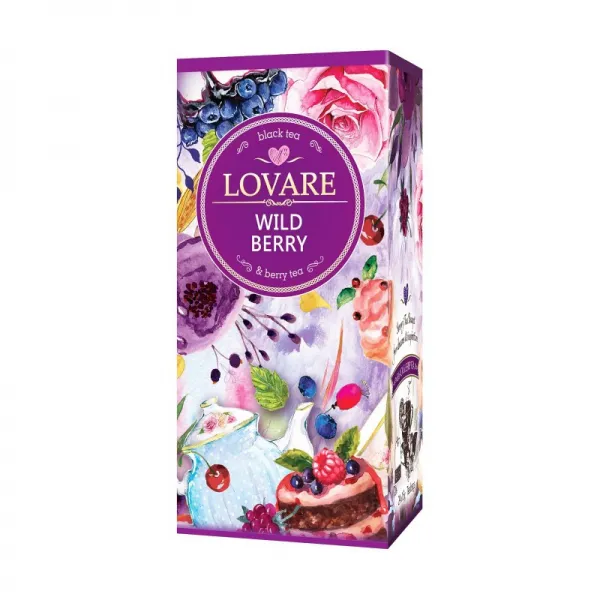 Lovare Ceai 24 pac Wild Berry, negru - image 1