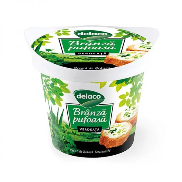 Delaco Pasta de brinza Pufoasa cu verdeata 140g - image 2
