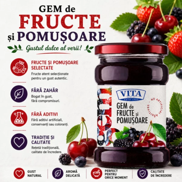 Vita Джем фруктов и яблок 360 г - image 2