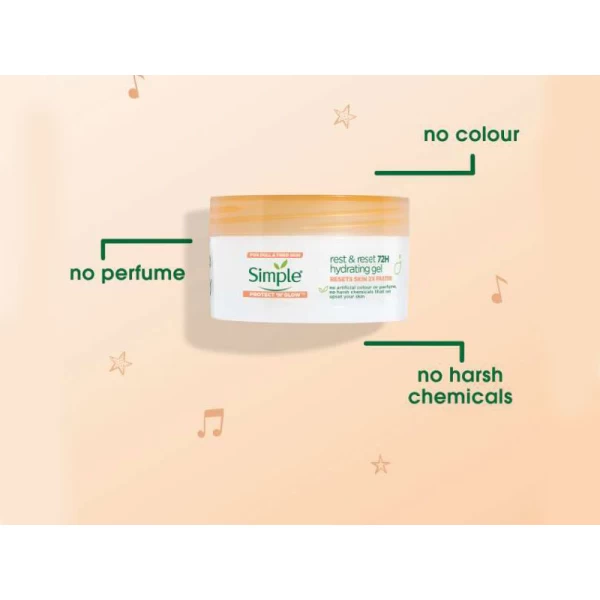 Simple восстанавляющий и увлажнение гель для уставшей коже Protect&Glow 50мл - image 4