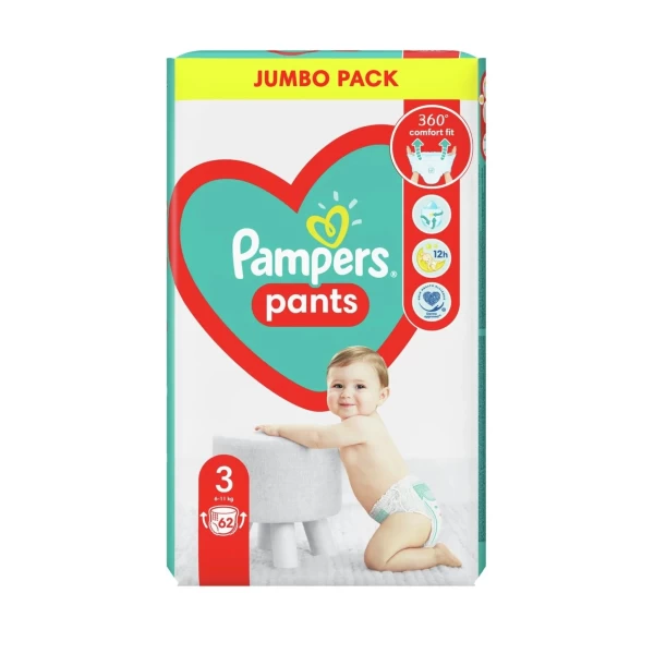 Подгузник Pampers трусики Pants Размер 3 (6-11 кг) 62 шт - image 1