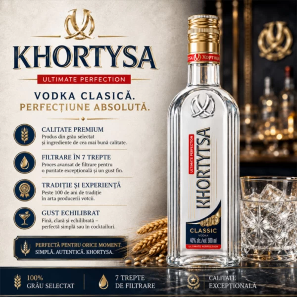 Khortytsa Водка сlassic 40% 0,5 л - image 3