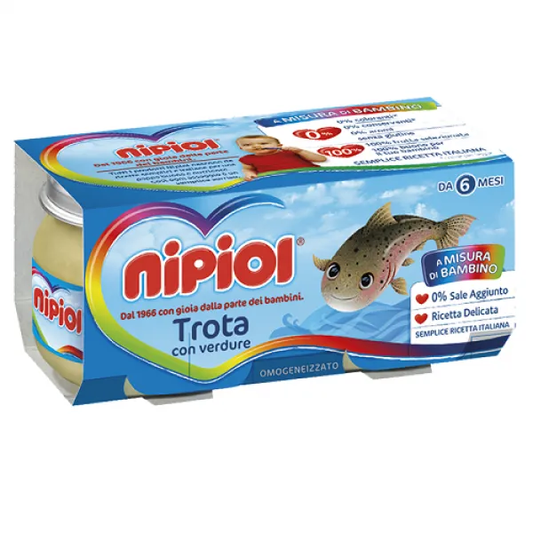 Nipiol Пюре Форель, Картофель (6 месяцев) 160г (2х80г) - image 1